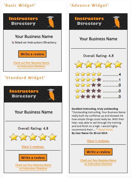 Review Widget | Instructors Directory